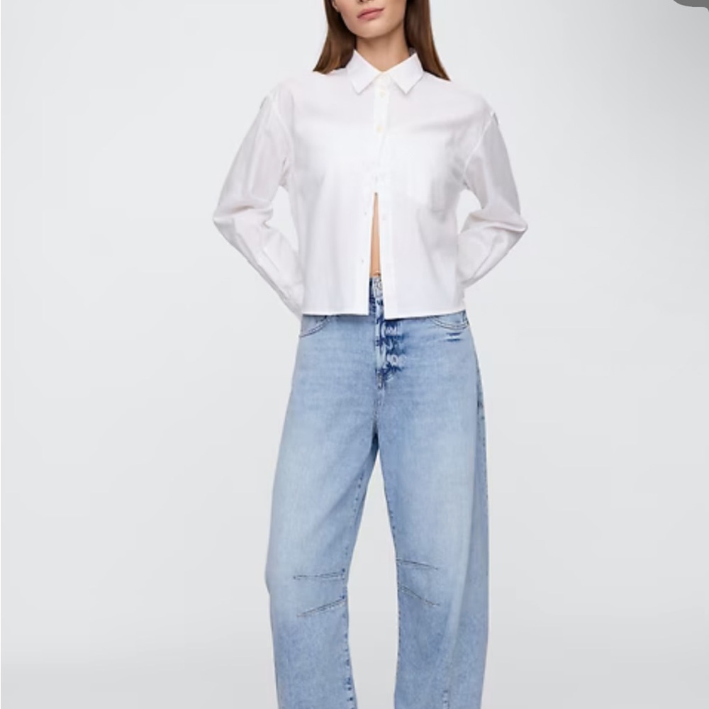 Gap Factory Mid Rise Horseshoe Crop Jeans NWT Sz 31